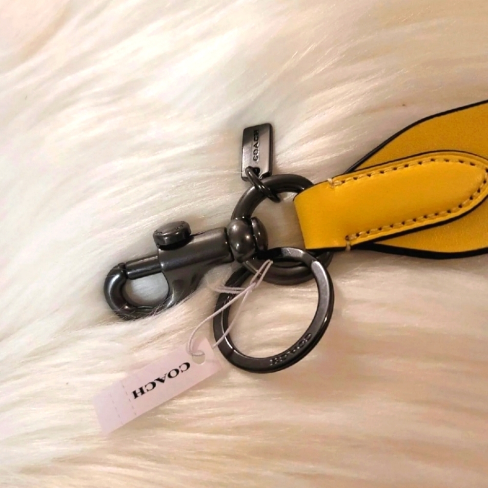 Coach Loop Key Fob With Coach Patch Gunmetal Retr… - image 7